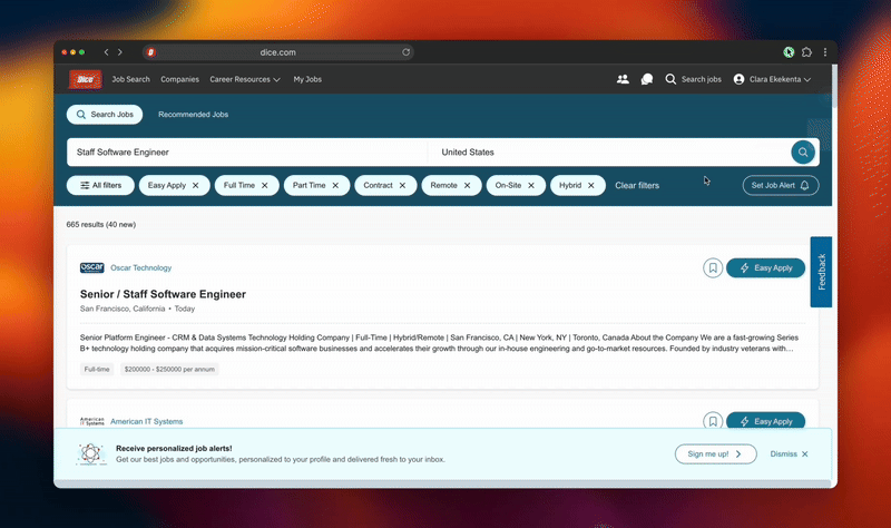 FastApply job automation dashboard showing real-time application tracking and AI-powered resume matching