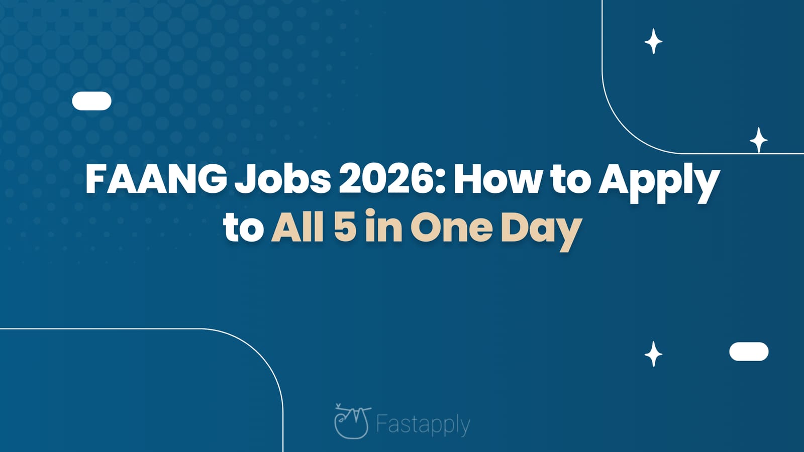 FAANG Jobs 2026: How to Apply to All 5 in One Day