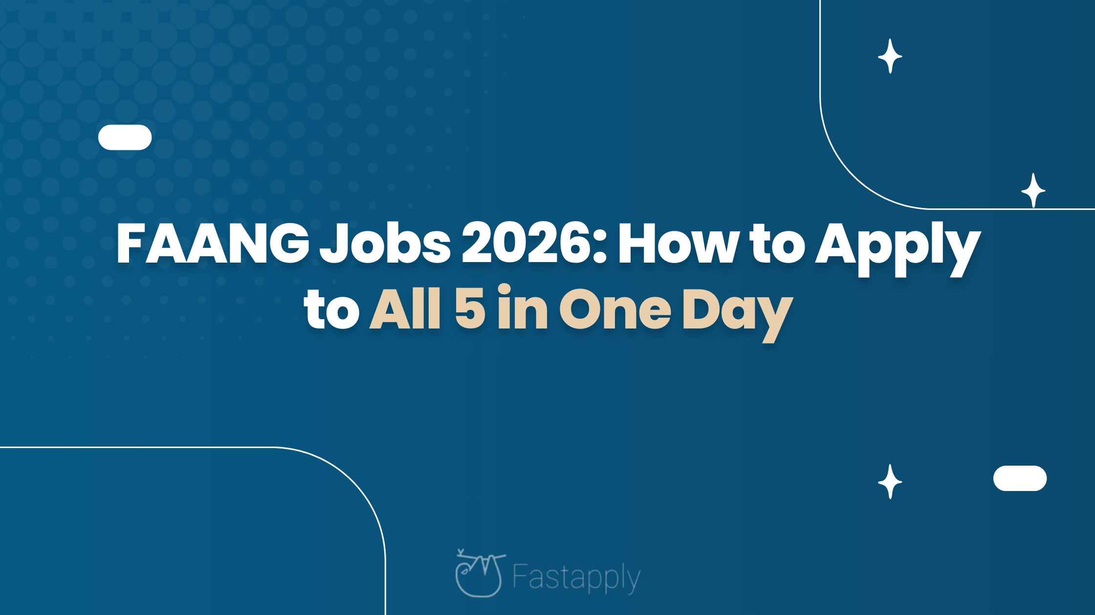 FAANG Jobs 2026: How to Apply to All 5 in One Day