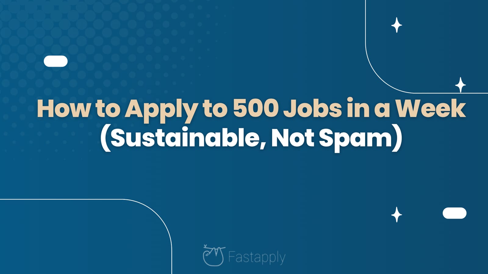 How to Apply to 500 Jobs in a Week (Sustainable, Not Spam)