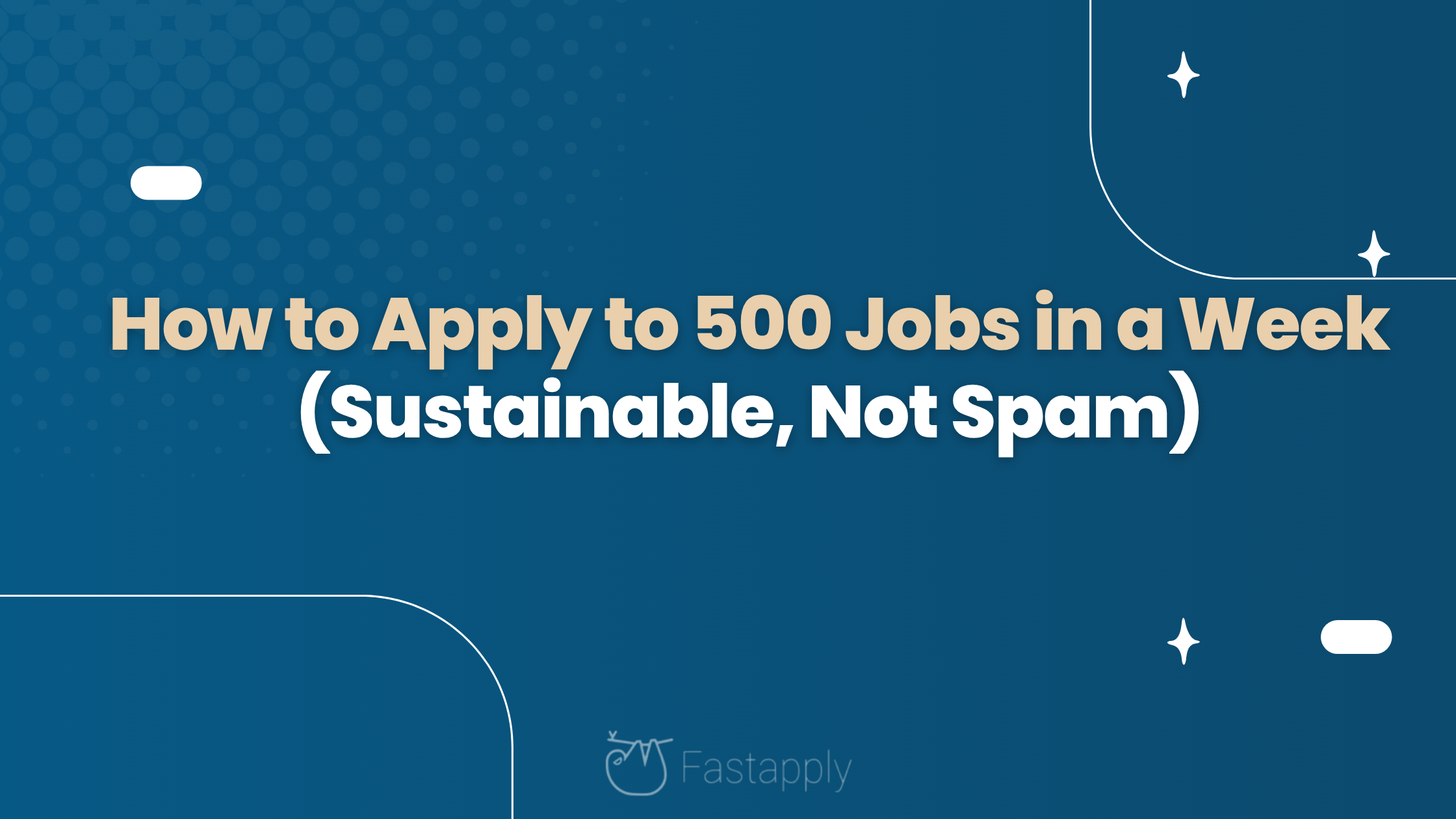 How to Apply to 500 Jobs in a Week (Sustainable, Not Spam)