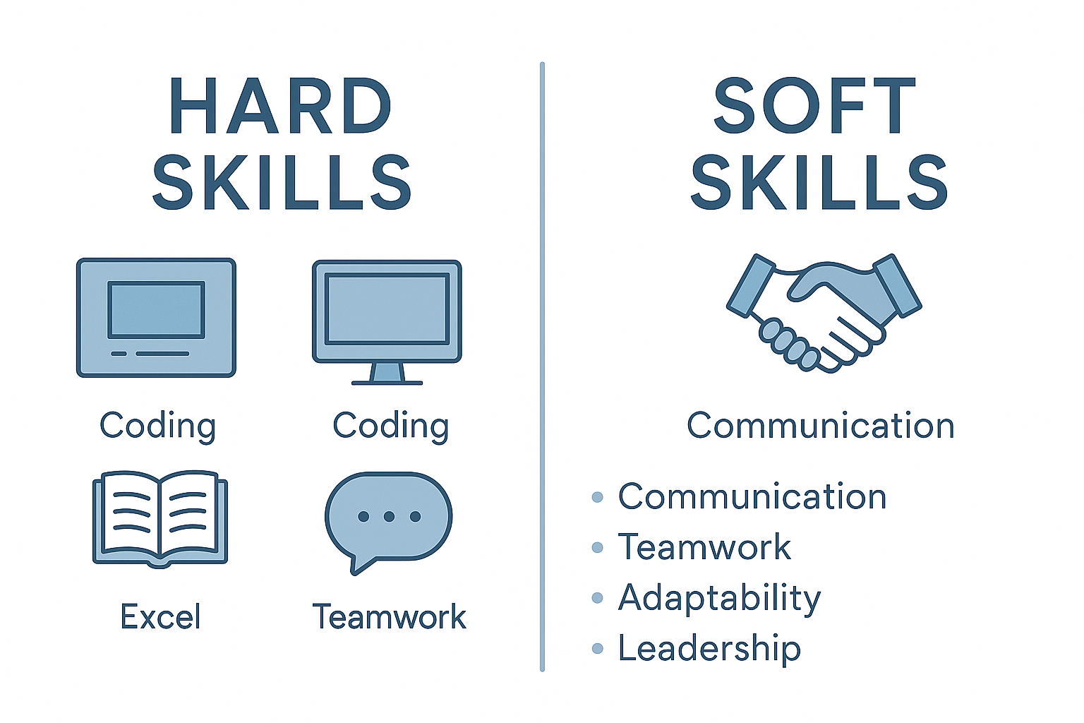 Hard skills vs soft skills